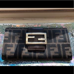 Authentic Fendi Zucca Wallet